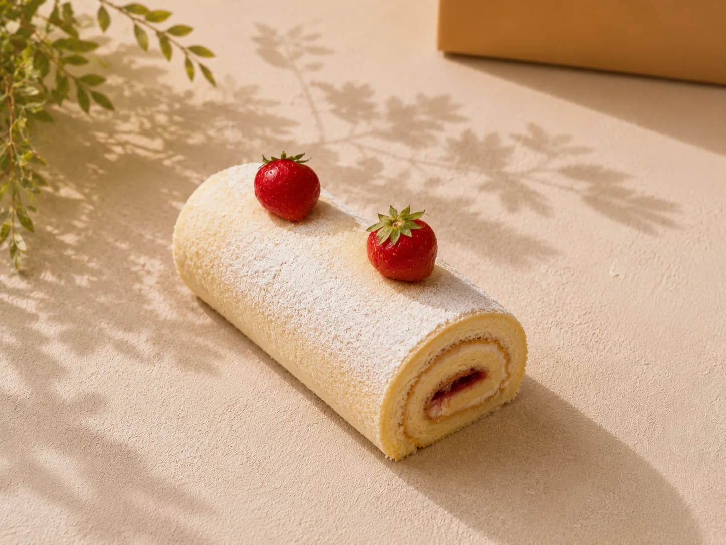 Gâteau Roulé Fraise & Vanille