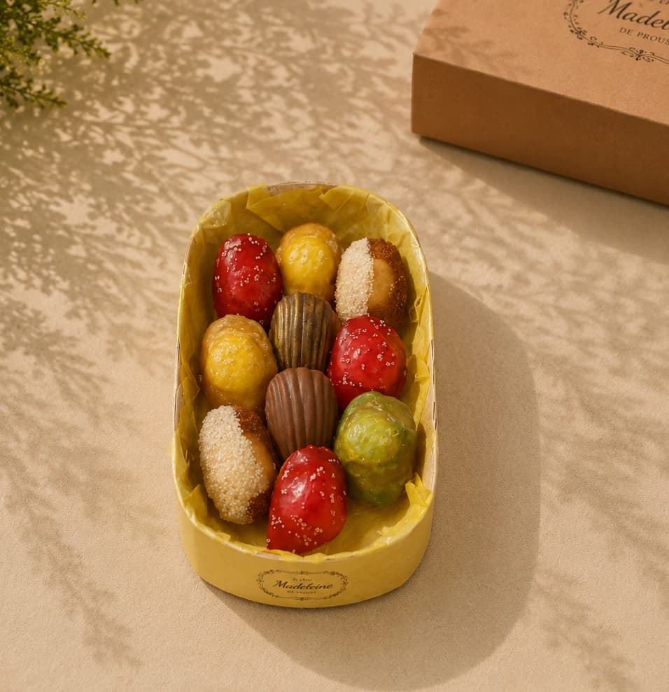 Coffret de madeleines