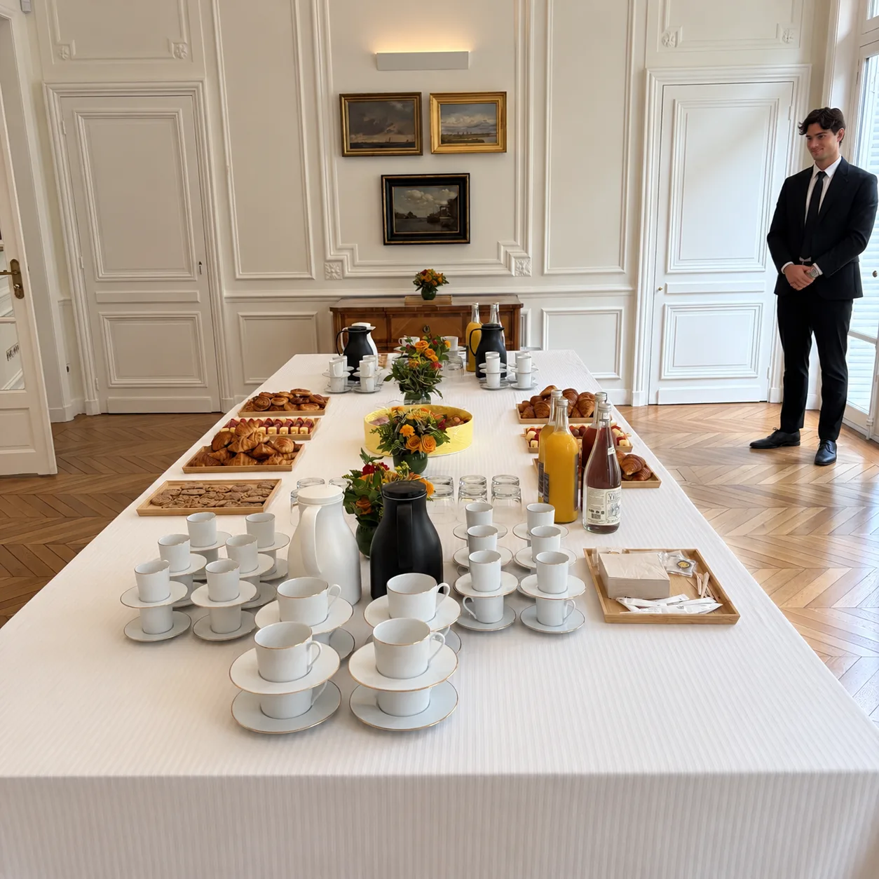 Combien de maîtres d'hôtel pour un événement d'entreprise ?