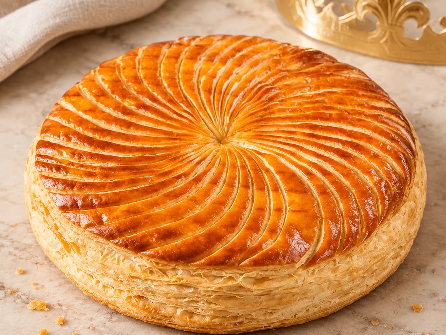 Galette des rois, hazelnut