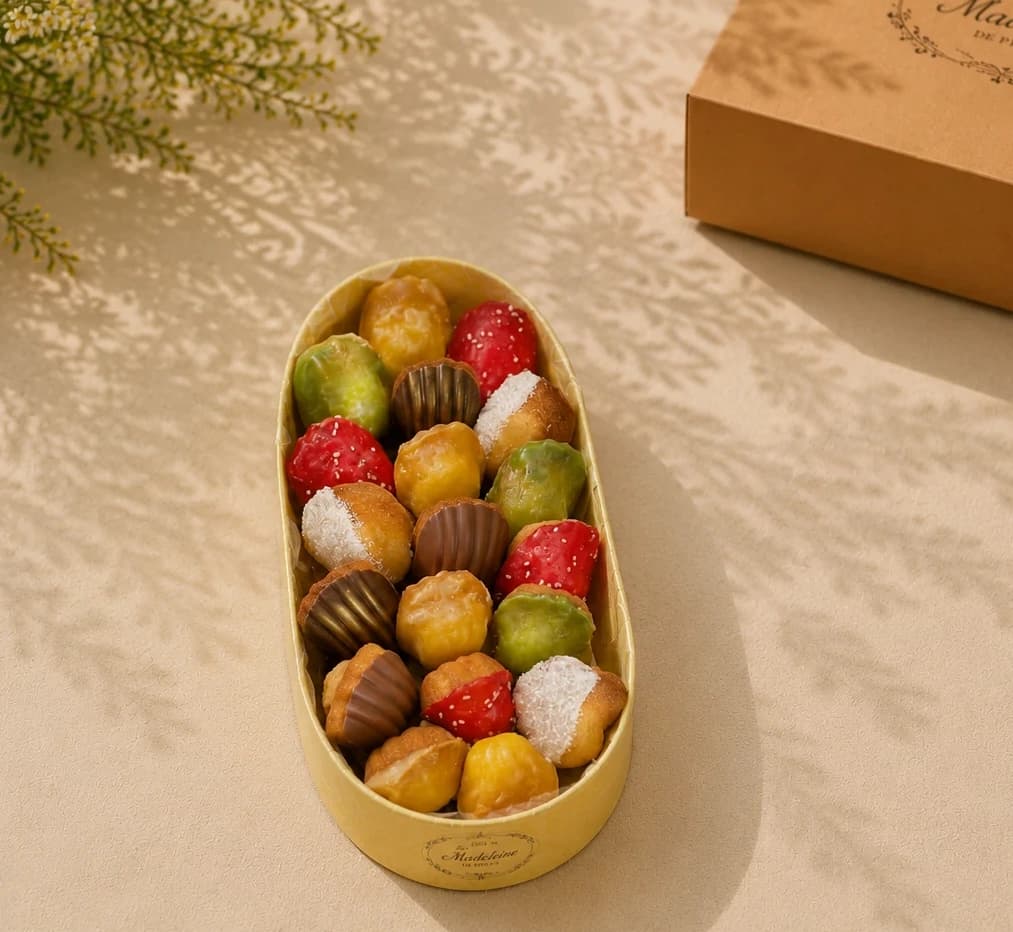 Coffret de madeleines