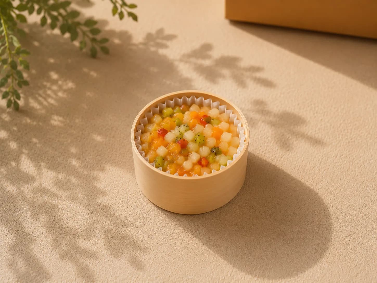 Verrine de salade de fruits
